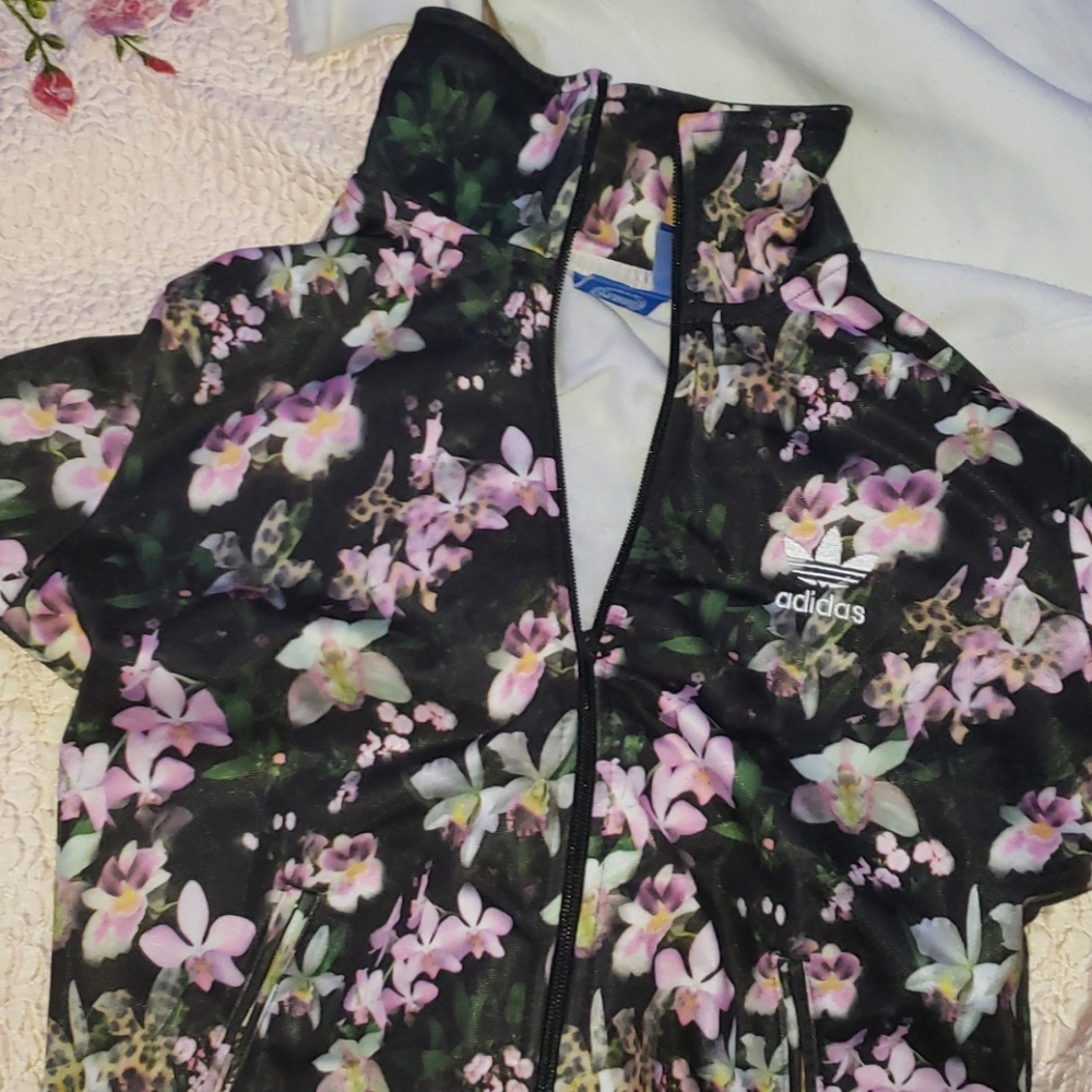 Adidas Flower Superstar Track Jacket